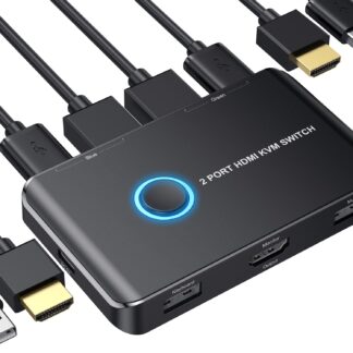 KVM HDMI 2 PORTS 4K 60 FPS